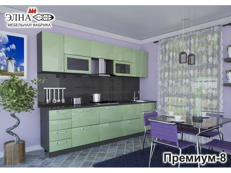 кухня прямая премиум 8 в Хабаровске