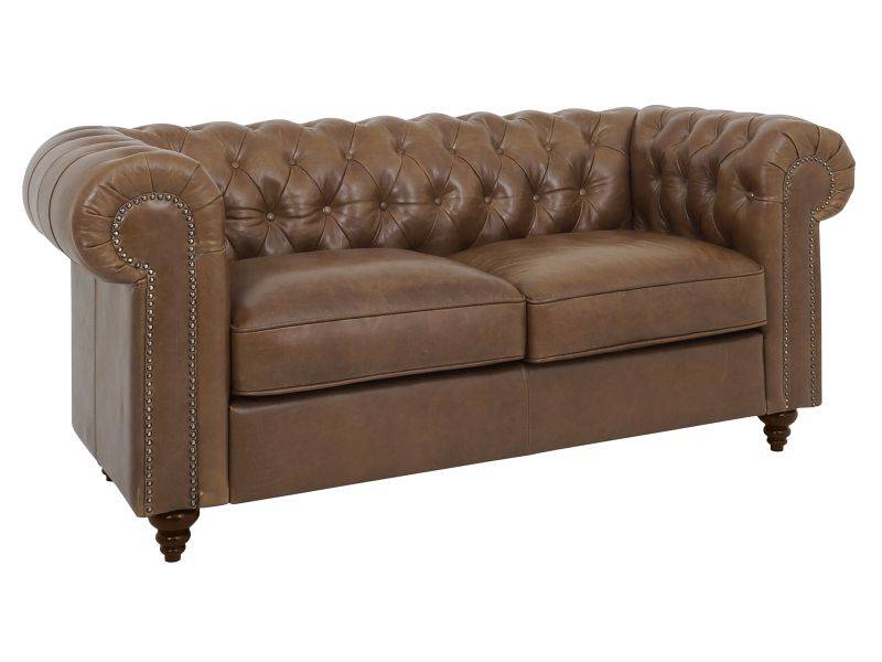 классический кожаный двухместный диван chester classic в Хабаровске