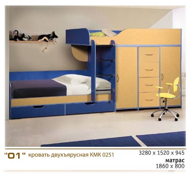 двухъярусная кровать «01» в Хабаровске