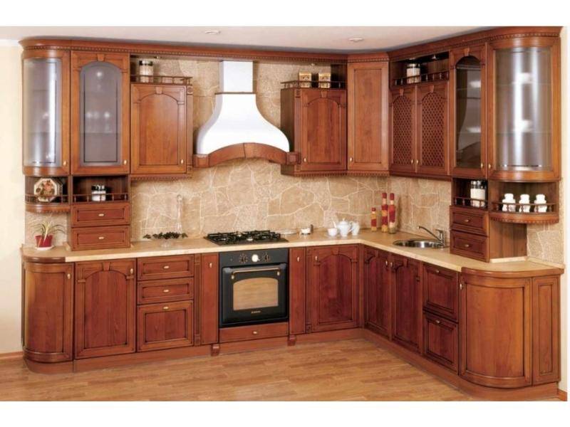 кухни из фасада массив дерева в Хабаровске