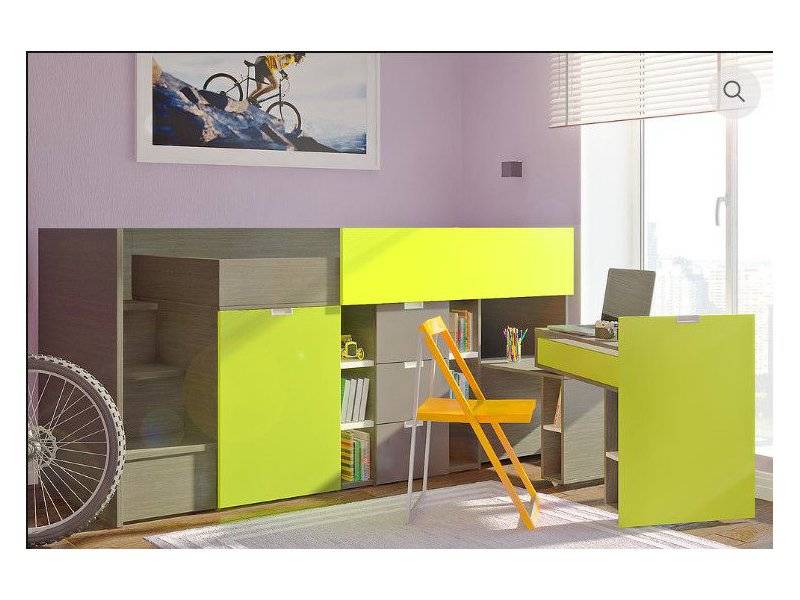 кровать-чердак низкий ники-02 в Хабаровске
