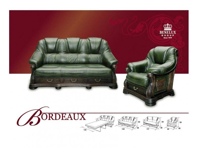 диван из кожи bordeaux в Хабаровске