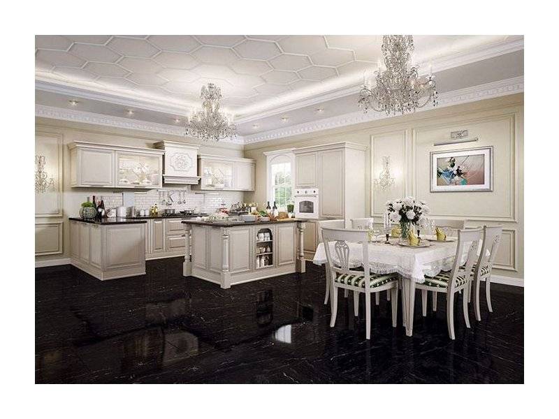 кухня dolomite с островом в Хабаровске