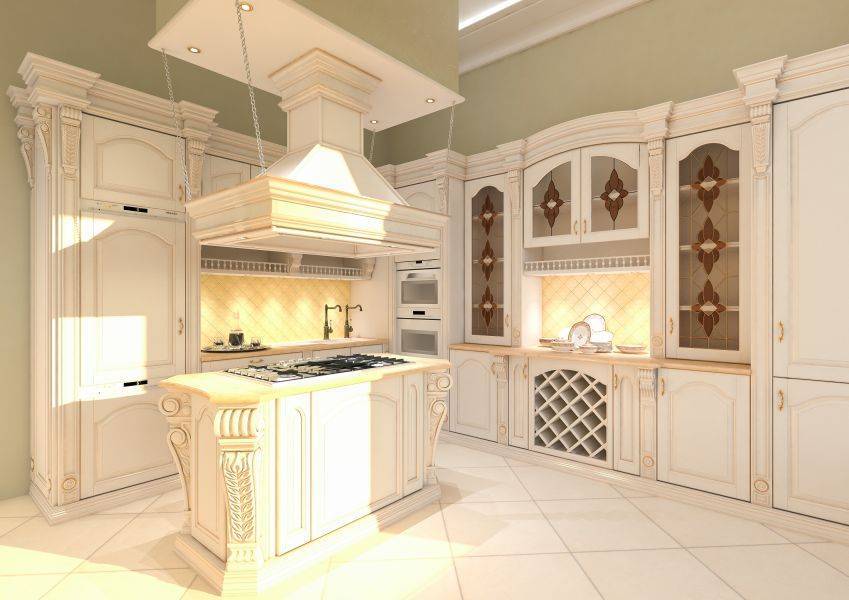 угловая кухня из дерева в Хабаровске
