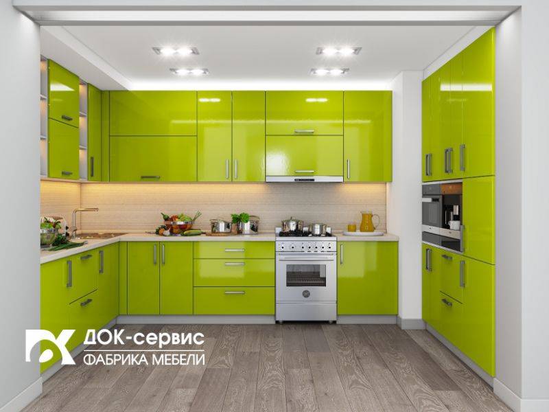 угловая п-образная кухня в Хабаровске