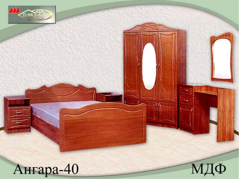 спальный гарнитур ангара 40 (мдф) в Хабаровске
