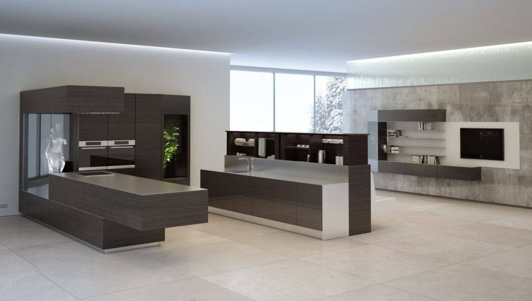 современная кухня loft в Хабаровске