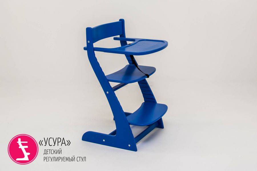 детский растущий регулируемый стул усура синий в Хабаровске