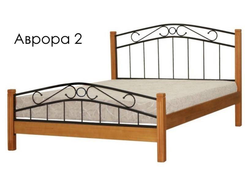 кровать аврора 2 с элементами ковки в Хабаровске