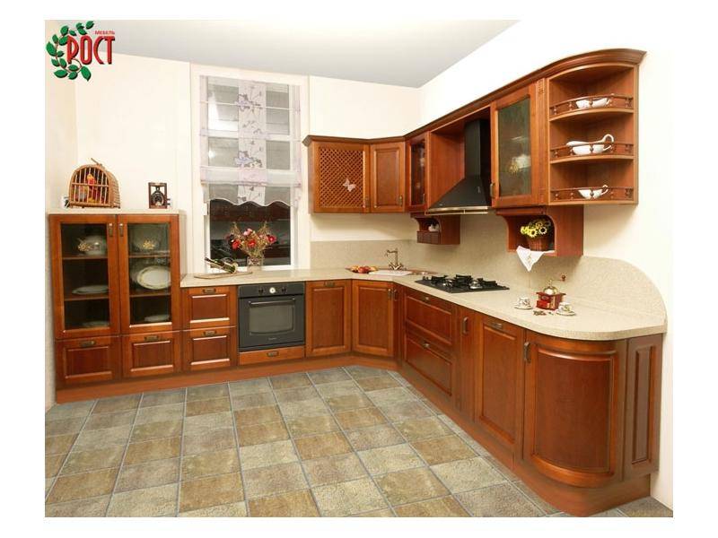угловая кухня классика в Хабаровске