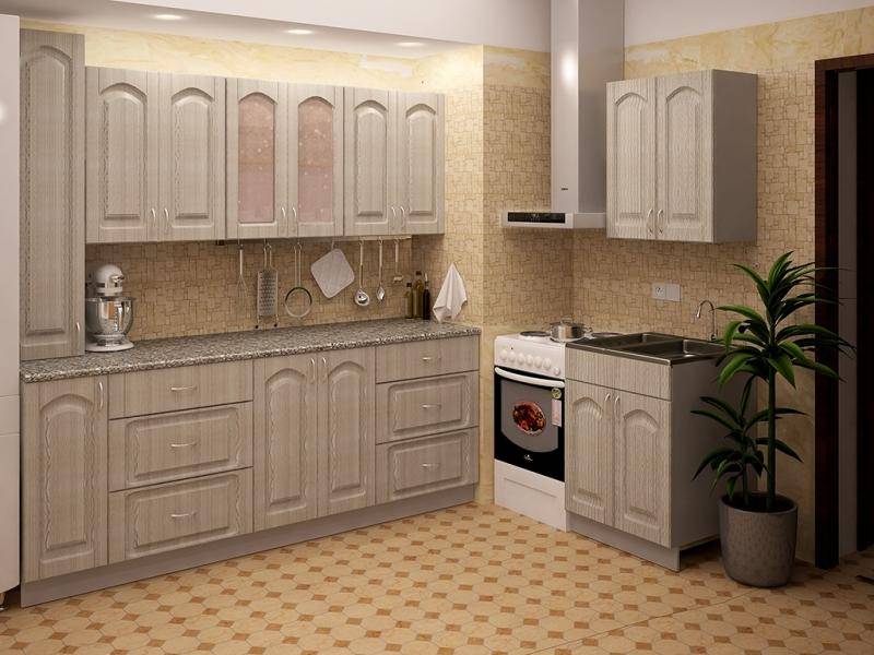 светлая кухня metrio д 2.1 в Хабаровске