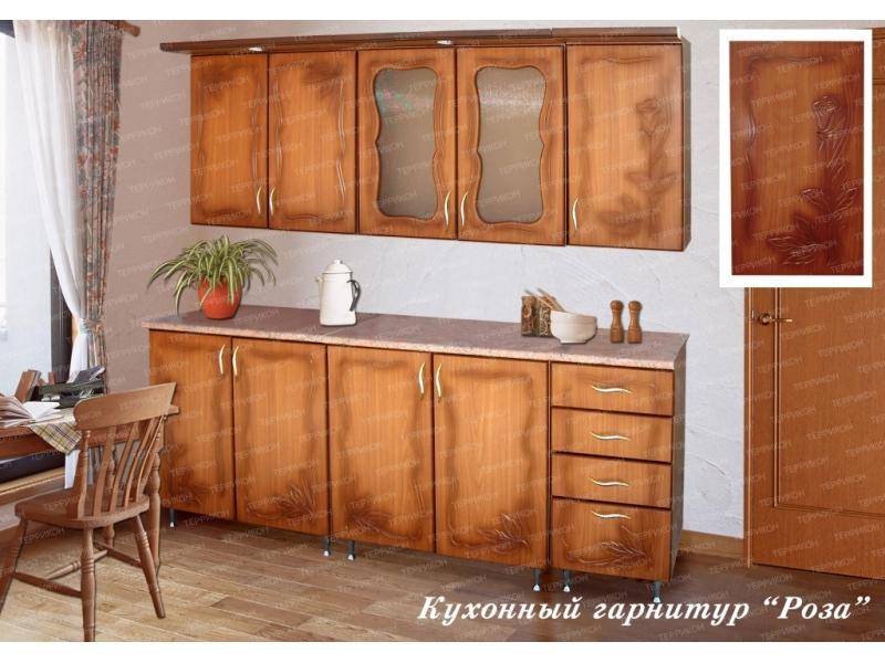 кухонный гарнитур прямой роза в Хабаровске