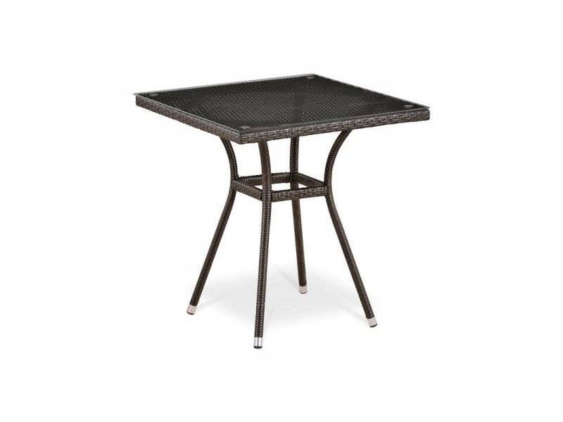 стол из ротанга t282bnt-w51-70x70 brown в Хабаровске