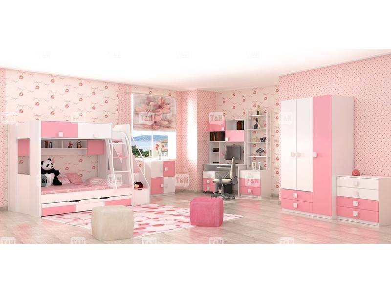 детская двухъярусная кровать rich pink в Хабаровске