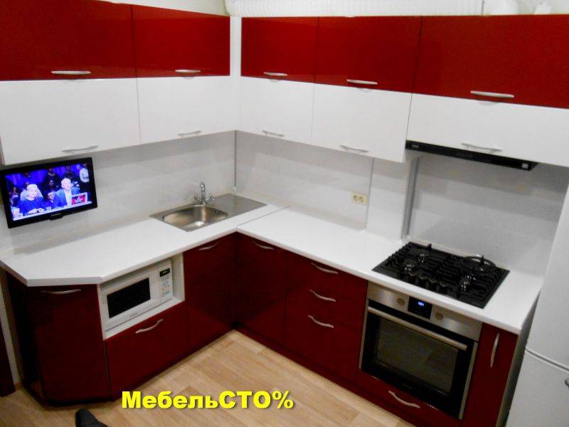 кухонный гарнитур гранат глянец в Хабаровске