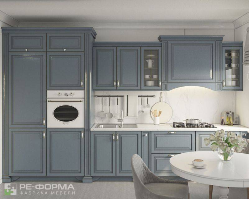 классическая прямая кухня 045 в Хабаровске