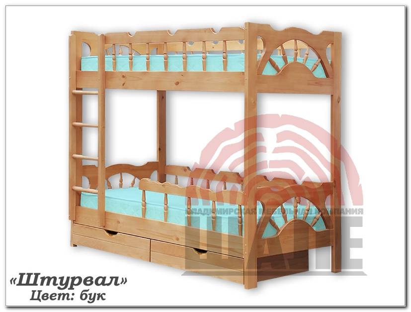 2х-ярусная детская кровать штурвал в Хабаровске