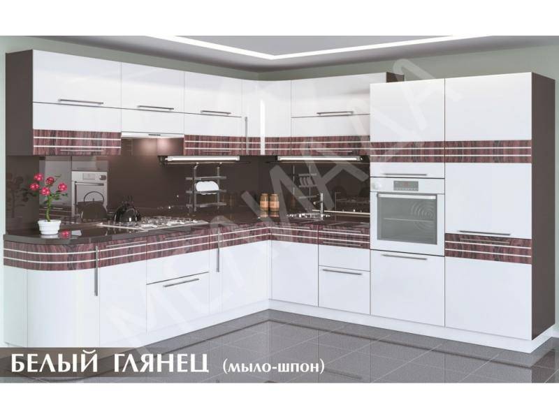 кухня белый глянец в Хабаровске