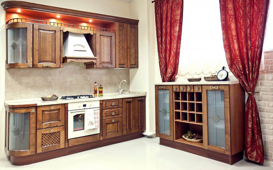 классическая прямая кухня валенсия в Хабаровске