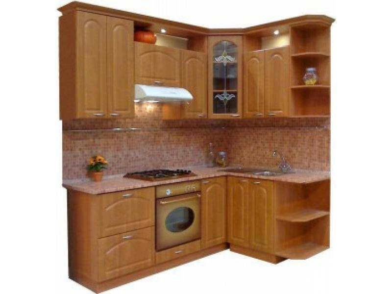 кухонный гарнитур угловой ольха 2 в Хабаровске
