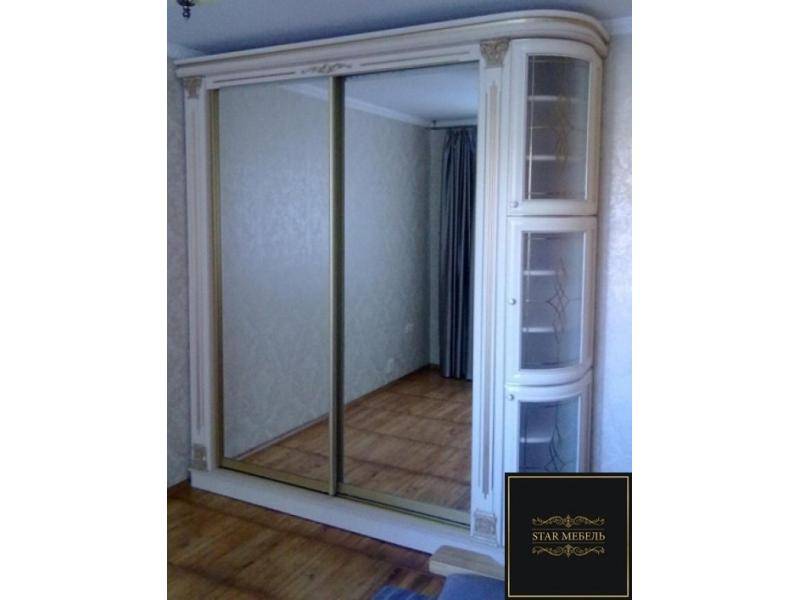зеркальный шкаф-купе в спальню в Хабаровске
