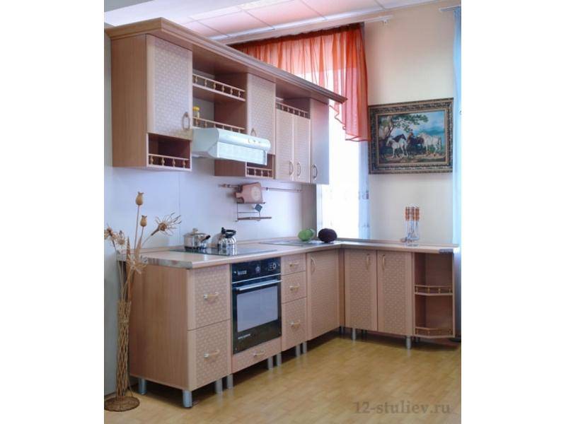 кухонный гарнитур угловой скиф рогожка в Хабаровске