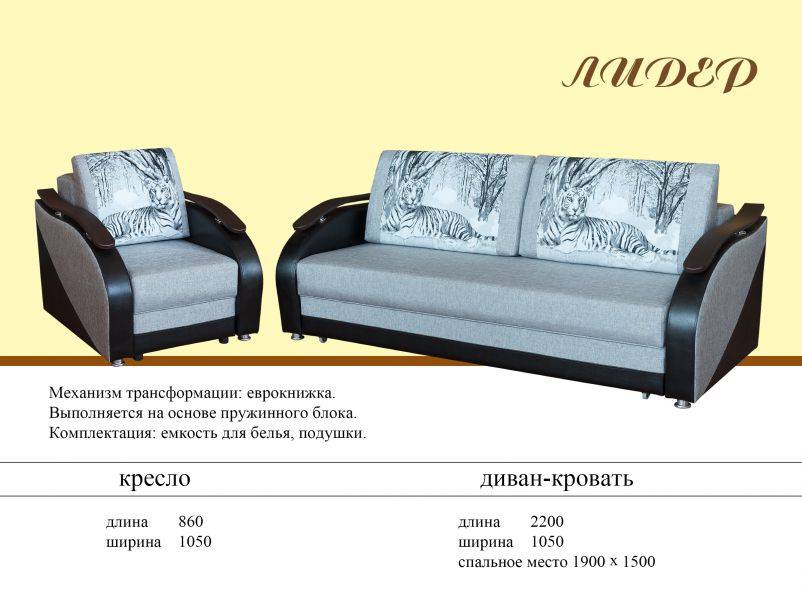 диван еврокнижка лидер в Хабаровске