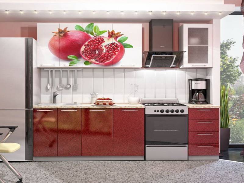 кухня 36 с фотопечатью в Хабаровске