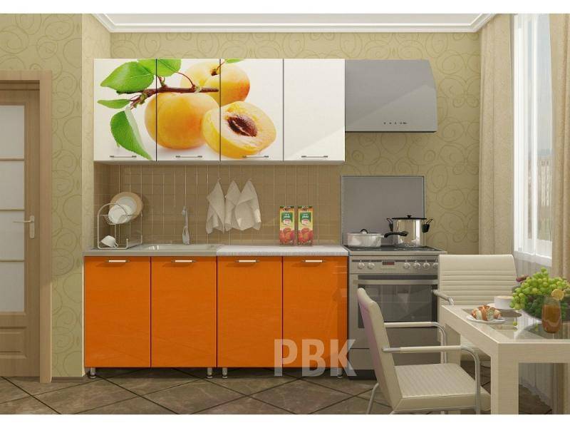 оранжевая кухня персик в Хабаровске