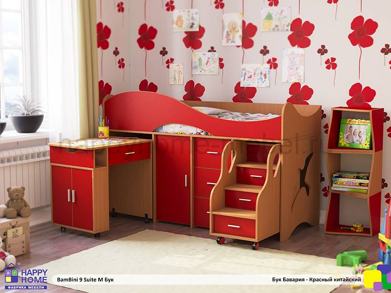 детская кровать-чердак bambini 9 suite m в Хабаровске