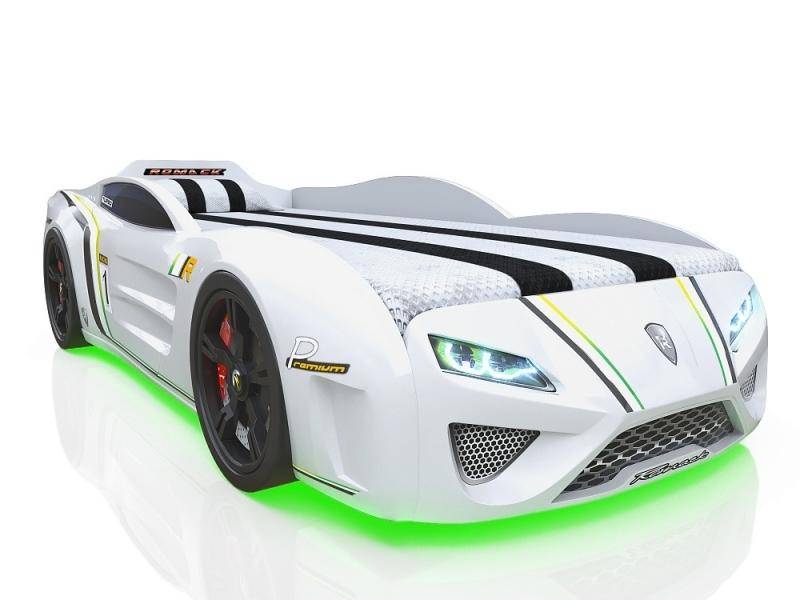 кровать-машина sportline белая в Хабаровске