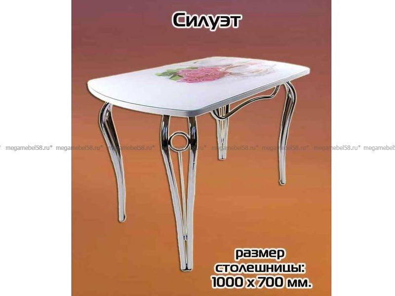 обеденный стол с фотопечатью силуэт в Хабаровске