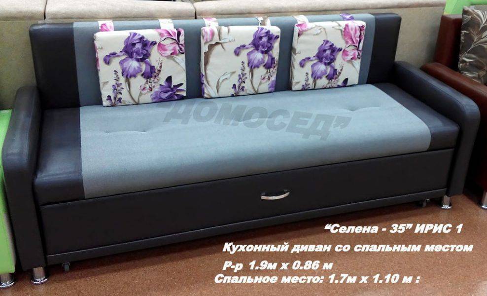 кухонный диван со спальным местом селена - 35 ирис 1 в Хабаровске