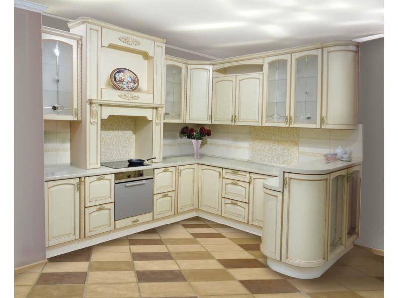 п-образная мебель для кухни альбертина в Хабаровске