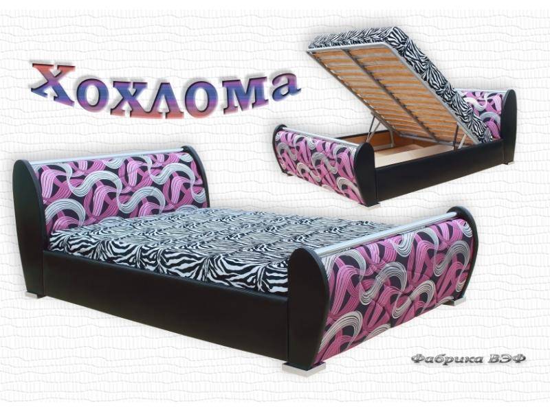 кровать с подъемным механизмом хохлома в Хабаровске