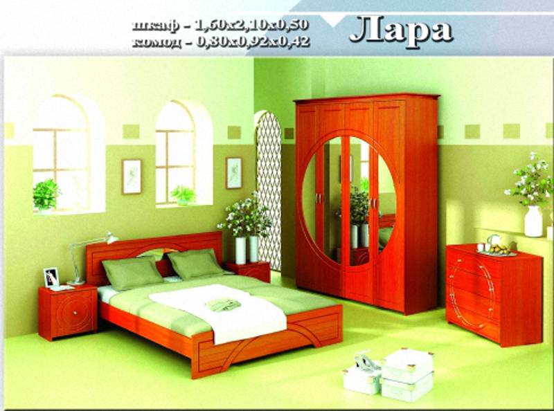 спальный гарнитур «лара» в Хабаровске