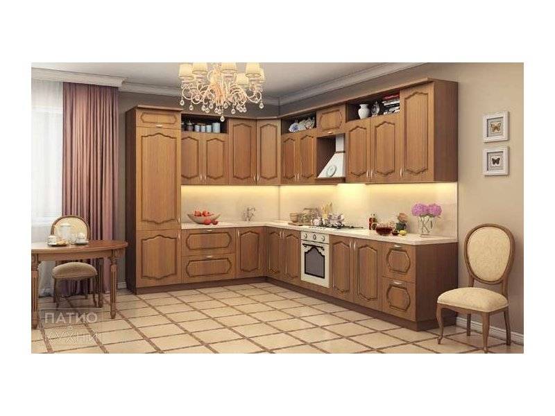 кухня классика octavia угловая (коричневая) арт. 120 в Хабаровске