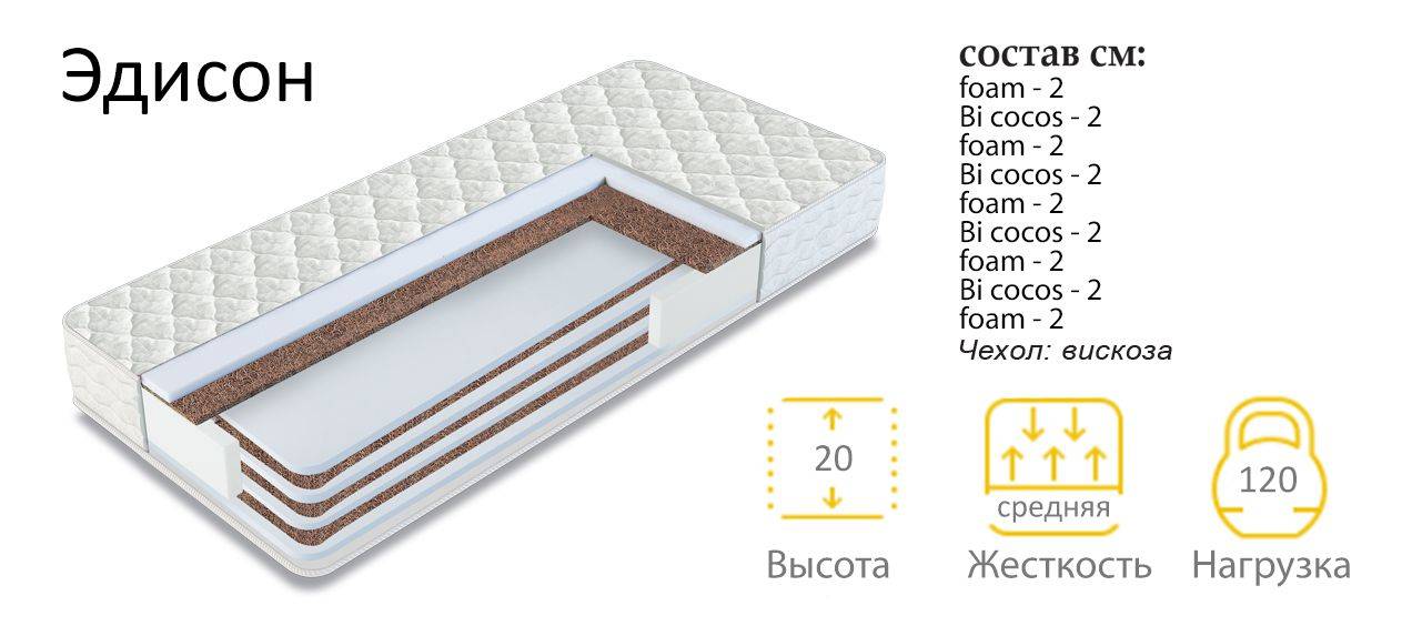 матрас эдисон в Хабаровске