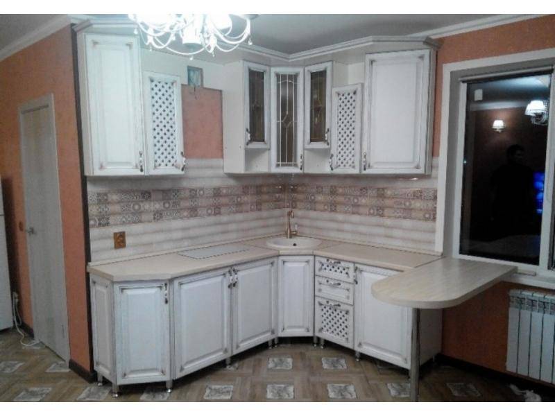 кухня с фасадами массив дуба в Хабаровске
