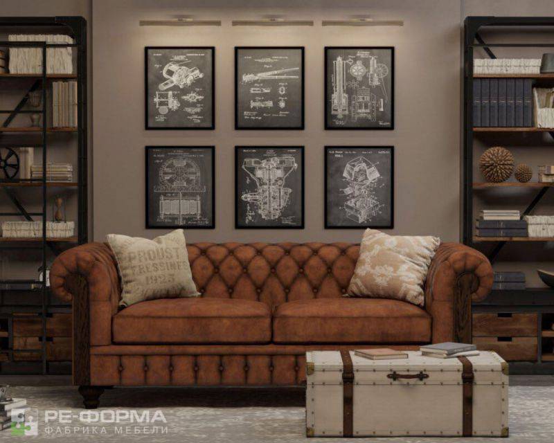 диван chesterfield 1 в Хабаровске
