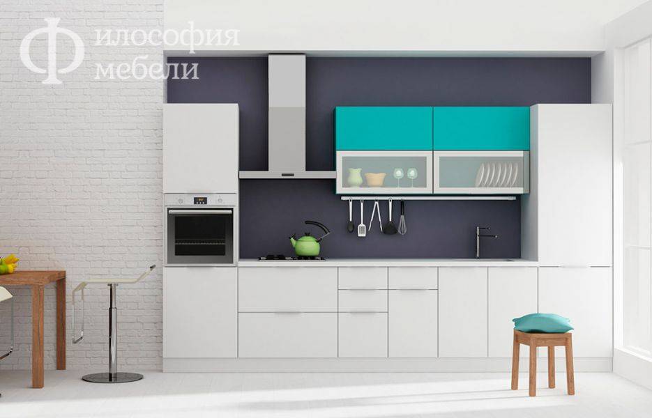прямая кухня №30 в Хабаровске