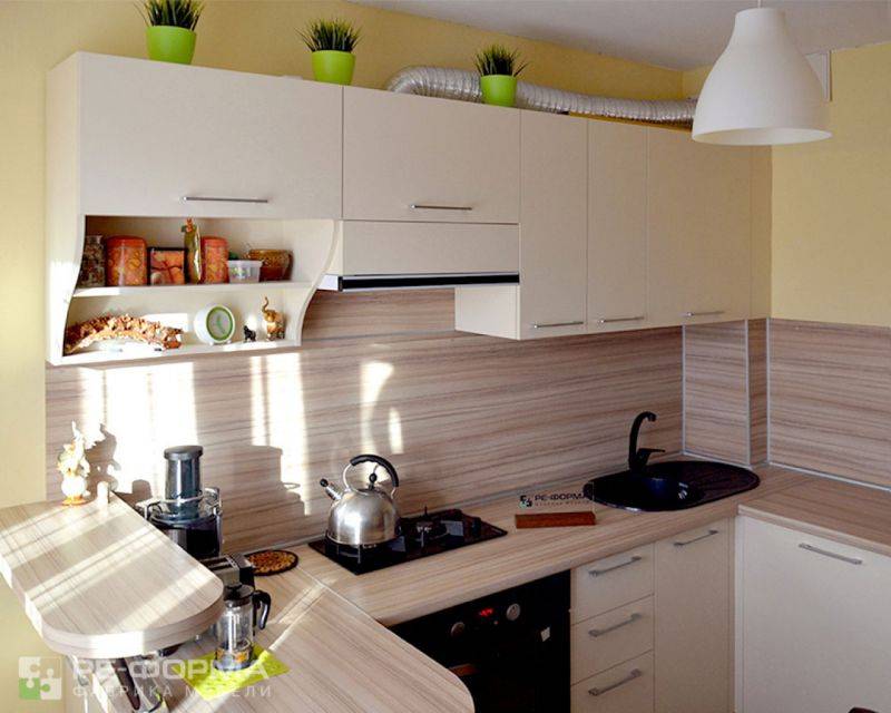 бежевая кухня 036 в Хабаровске