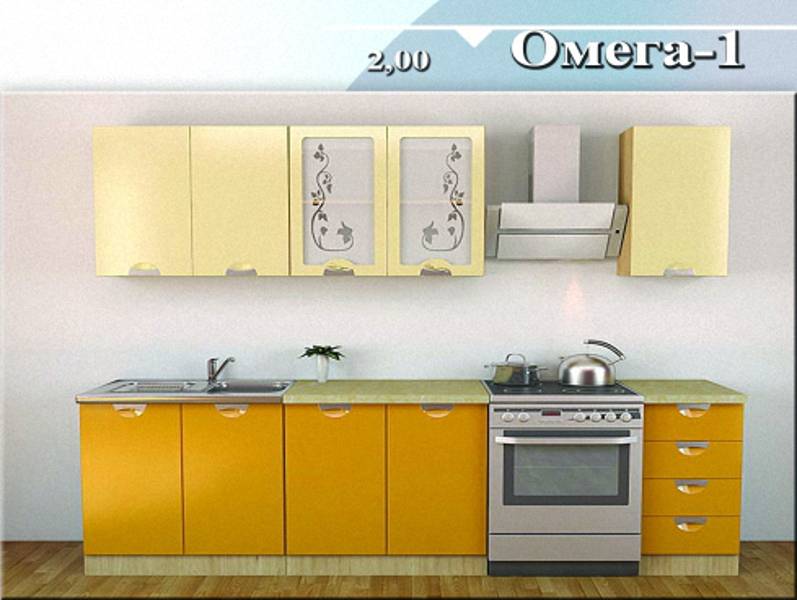 кухонный гарнитур «омега 1» в Хабаровске