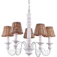 подвесная люстра arte lamp villaggio a3400lm-5br коричневая в Хабаровске