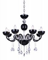 подвесная люстра crystal lux luccila sp8 черная в Хабаровске