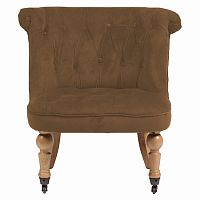 кресло amelie french country chair коричневое в Хабаровске