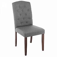 стул деревянный dark walnut / fabric grey в Хабаровске