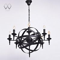 подвесная люстра mw-light замок 249017208 черная в Хабаровске