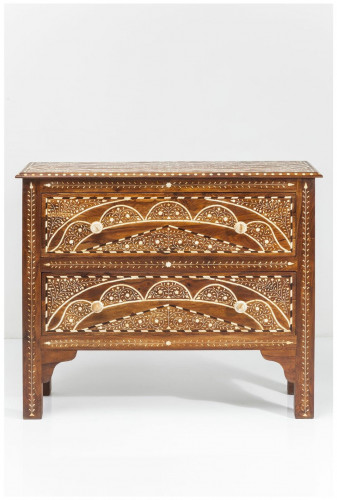 kare design комод sherazade, коллекция "шахерезада", ручная работа 100,5*85*35, палисандр, верблюжья кость, коричневый в Хабаровске