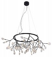 подвесная светодиодная люстра crystal lux evita sp45 d черная в Хабаровске